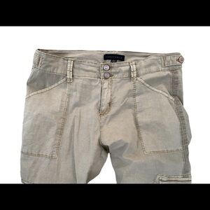 Sanctuary Tan Rolled Up Cropped Pants Size 27